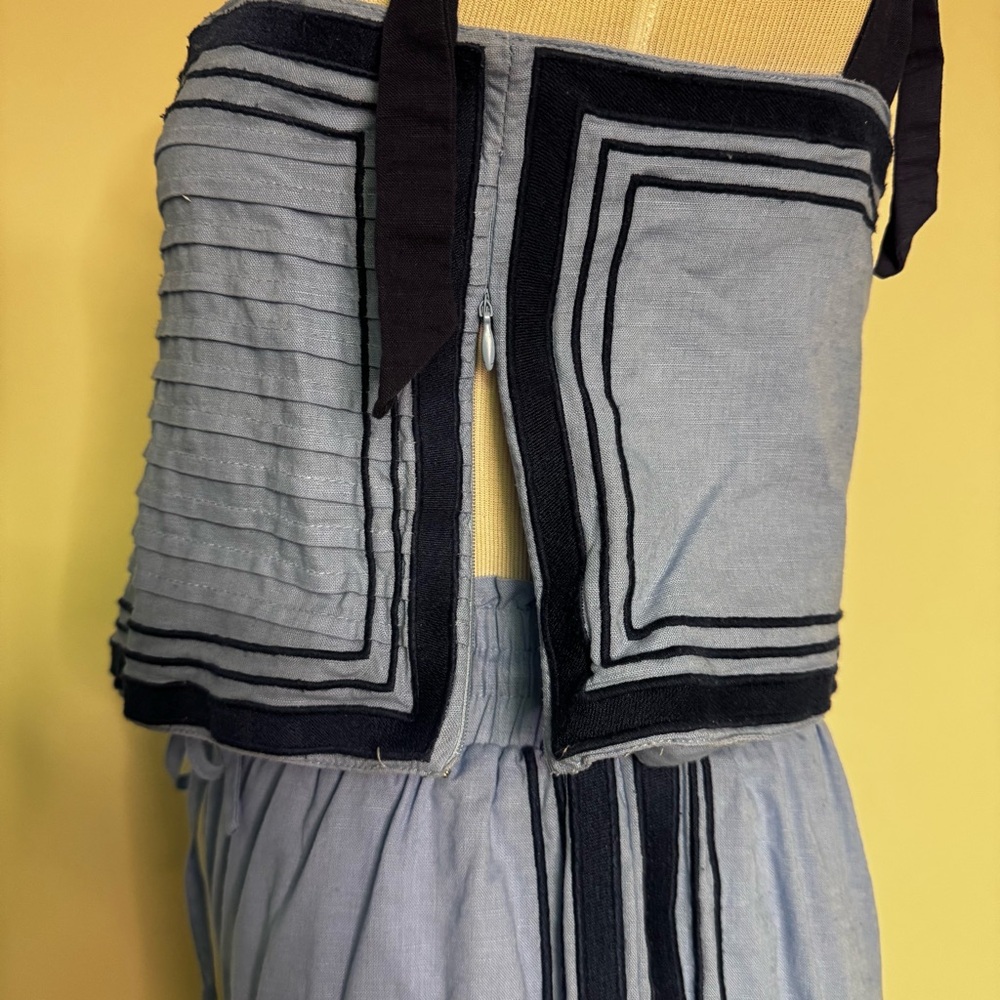 Pant Store Blue Sleeveless shirt and pant set - Picture 4 of 11